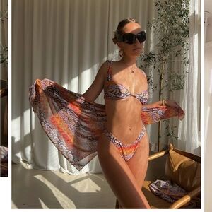 NWT Strawberry Milk Mob Tiger Tail Bikini Set